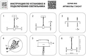 Подвесная люстра Lightstar Iris 734247 в Ижевске - izhevsk.mebel24.online | фото 4