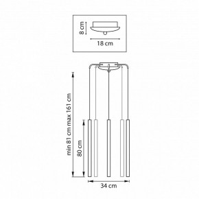 Подвесная люстра Lightstar Tubo L5T747433 в Ижевске - izhevsk.mebel24.online | фото 3