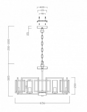 Подвесная люстра Maytoni Bowi H009PL-06G в Ижевске - izhevsk.mebel24.online | фото 4