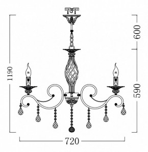 Подвесная люстра Maytoni Grace ARM247-08-G в Ижевске - izhevsk.mebel24.online | фото 4