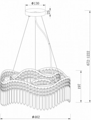 Подвесная люстра Maytoni Gracia DIA201PL-06G в Ижевске - izhevsk.mebel24.online | фото 3