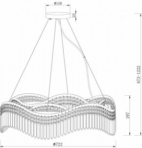 Подвесная люстра Maytoni Gracia DIA201PL-10G в Ижевске - izhevsk.mebel24.online | фото 4