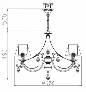 Подвесная люстра Maytoni Soffia RC093-PL-06-R в Ижевске - izhevsk.mebel24.online | фото 4