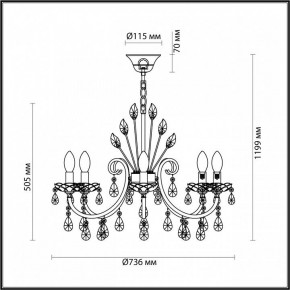 Подвесная люстра Odeon Light Versia 4977/8 в Ижевске - izhevsk.mebel24.online | фото 6