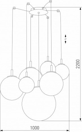 Подвесная люстра TK Lighting Cadix 4608 Cadix Gold в Ижевске - izhevsk.mebel24.online | фото 3