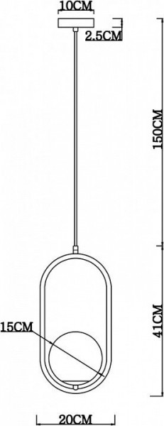 Подвесной светильник Arte Lamp Matisse A7745SP-1AB в Ижевске - izhevsk.mebel24.online | фото 4