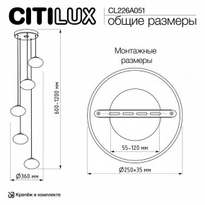 Подвесной светильник Citilux Atman Smart CL226A051 в Ижевске - izhevsk.mebel24.online | фото 10