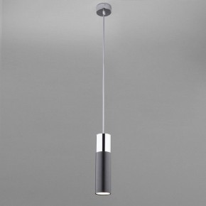 Подвесной светильник Eurosvet Double Topper 50135/1 LED хром/черный в Ижевске - izhevsk.mebel24.online | фото 3