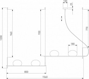 Подвесной светильник Eurosvet Stair 70145/4 черный в Ижевске - izhevsk.mebel24.online | фото 5