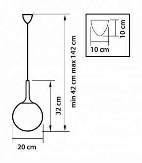 Подвесной светильник Lightstar Globo 813021 в Ижевске - izhevsk.mebel24.online | фото 3