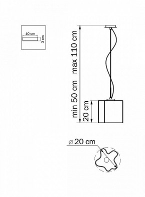Подвесной светильник Lightstar Nubi 802110 в Ижевске - izhevsk.mebel24.online | фото 3