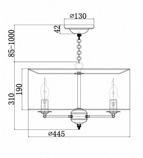 Подвесной светильник Maytoni Anna H007PL-04G в Ижевске - izhevsk.mebel24.online | фото 4