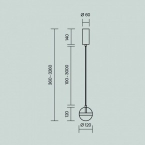 Подвесной светильник Maytoni Area MOD295PL-L20BS3K в Ижевске - izhevsk.mebel24.online | фото 3