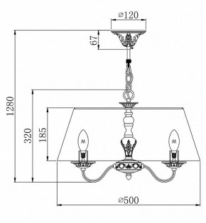 Подвесной светильник Maytoni Bouquet ARM023-PL-03-S в Ижевске - izhevsk.mebel24.online | фото 4