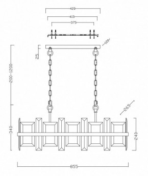 Подвесной светильник Maytoni Cerezo MOD201PL-08N в Ижевске - izhevsk.mebel24.online | фото 4