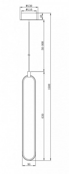 Подвесной светильник Maytoni Chain MOD017PL-L13N в Ижевске - izhevsk.mebel24.online | фото 5