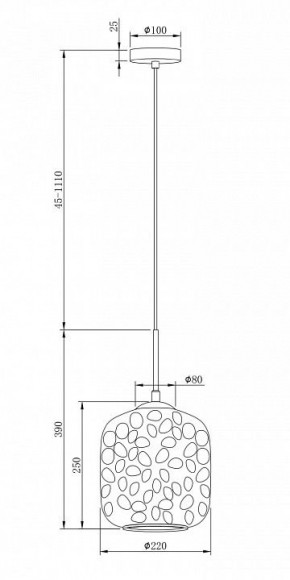 Подвесной светильник Maytoni Dolce MOD001PL-01CFL в Ижевске - izhevsk.mebel24.online | фото 4