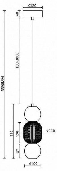 Подвесной светильник Maytoni Drop MOD273PL-L16CH3K в Ижевске - izhevsk.mebel24.online | фото 4