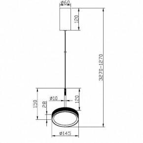 Подвесной светильник Maytoni El MOD041PL-L15WG3K в Ижевске - izhevsk.mebel24.online | фото 5