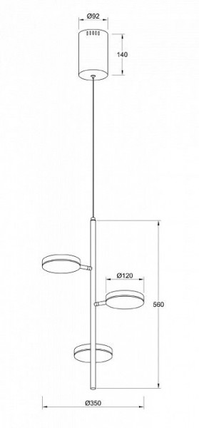 Подвесной светильник Maytoni Fad MOD070PL-L18B3K в Ижевске - izhevsk.mebel24.online | фото 4