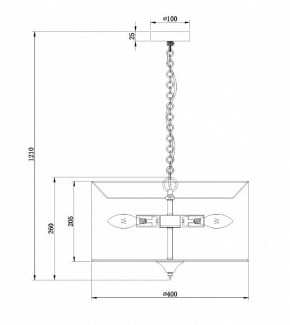 Подвесной светильник Maytoni Farn H428-PL-03-WG в Ижевске - izhevsk.mebel24.online | фото 7