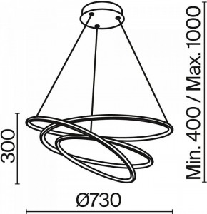 Подвесной светильник Maytoni Halo MOD100PL-L88WK1 в Ижевске - izhevsk.mebel24.online | фото 3