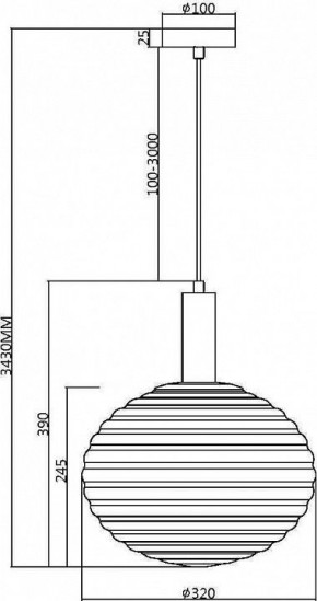 Подвесной светильник Maytoni Halo MOD268PL-01B в Ижевске - izhevsk.mebel24.online | фото 5