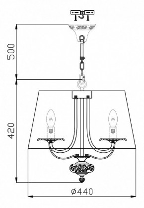 Подвесной светильник Maytoni Olivia ARM326-33-W в Ижевске - izhevsk.mebel24.online | фото 3