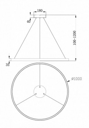 Подвесной светильник Maytoni Rim MOD058PL-L54W4K в Ижевске - izhevsk.mebel24.online | фото 4