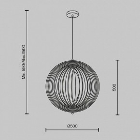 Подвесной светильник Maytoni Roots MOD197PL-01W1 в Ижевске - izhevsk.mebel24.online | фото 3