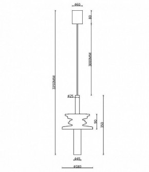 Подвесной светильник Maytoni Sound Wave MOD255PL-01B2 в Ижевске - izhevsk.mebel24.online | фото 4