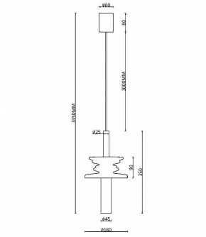 Подвесной светильник Maytoni Sound Wave MOD255PL-01B3 в Ижевске - izhevsk.mebel24.online | фото 4