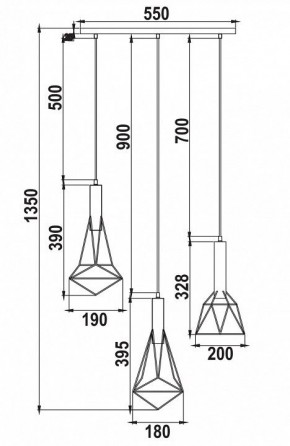 Подвесной светильник Maytoni Spider T021-03-B в Ижевске - izhevsk.mebel24.online | фото 6