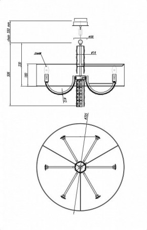 Подвесной светильник Maytoni Talento DIA008PL-06CH в Ижевске - izhevsk.mebel24.online | фото 6