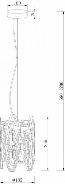 Подвесной светильник Maytoni Tissage MOD490PL-01G в Ижевске - izhevsk.mebel24.online | фото 4