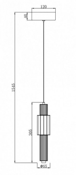 Подвесной светильник Maytoni Verticale MOD308PL-L9CH3K в Ижевске - izhevsk.mebel24.online | фото 5