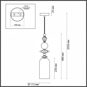 Подвесной светильник Odeon Light Bizet 4855/1 в Ижевске - izhevsk.mebel24.online | фото