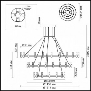 Подвесной светильник Odeon Light Candel 5009/204L в Ижевске - izhevsk.mebel24.online | фото 5