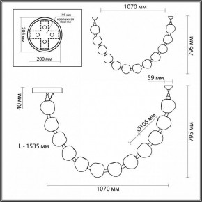 Подвесной светильник Odeon Light Jemstone 5085/48L в Ижевске - izhevsk.mebel24.online | фото 7