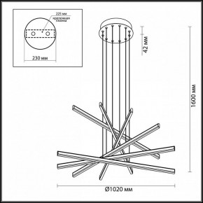 Подвесной светильник Odeon Light Rudy 3890/96L в Ижевске - izhevsk.mebel24.online | фото 6