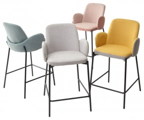 Полубарный стул NYX (H=65cm) VF106 желтый / VF120 серый М-City в Ижевске - izhevsk.mebel24.online | фото 4