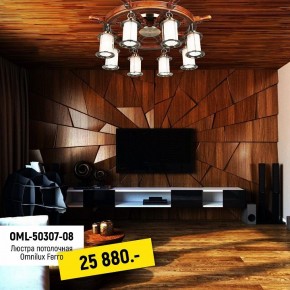 Потолочная люстра Omnilux Ferro OML-50307-08 в Ижевске - izhevsk.mebel24.online | фото 2