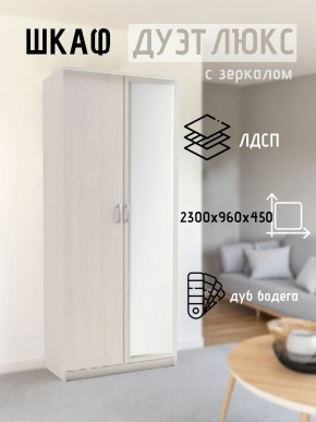 Шкаф 2-х створчатый Дуэт Люкс с зеркалом в Ижевске - izhevsk.mebel24.online | фото 5