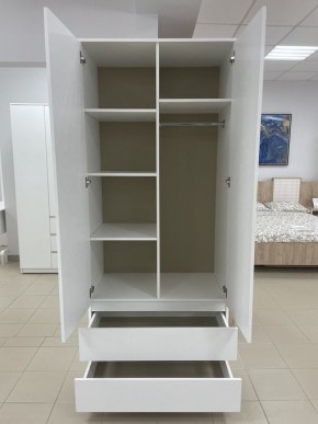 Шкаф 2-ств. с 2 ящиками "Бьянко" в Ижевске - izhevsk.mebel24.online | фото 2