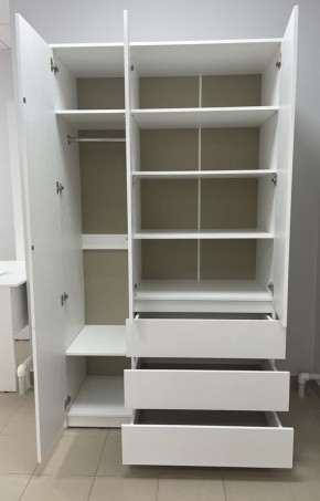 Шкаф 3-ств. с 3 ящиками "Бьянко" в Ижевске - izhevsk.mebel24.online | фото 2