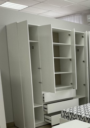 Шкаф 4-ств. с 3 ящиками "Бьянко" в Ижевске - izhevsk.mebel24.online | фото 2