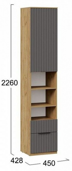 Шкаф комбинированный Хилтон Исп. 2 в Ижевске - izhevsk.mebel24.online | фото 8