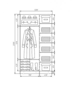 Шкаф-купе ХИТ 22-4-12-55 (420) в Ижевске - izhevsk.mebel24.online | фото 5