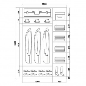 Шкаф-купе ХИТ 24-15-66 (620) в Ижевске - izhevsk.mebel24.online | фото 4