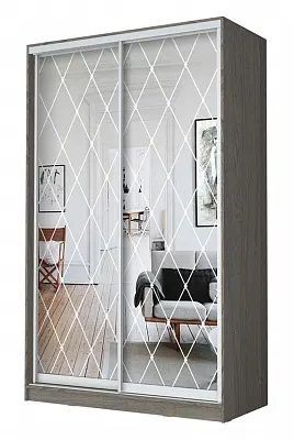 Шкаф-купе ХИТ 24-15-66 РОМБ БОЛЬШОЙ в Ижевске - izhevsk.mebel24.online | фото